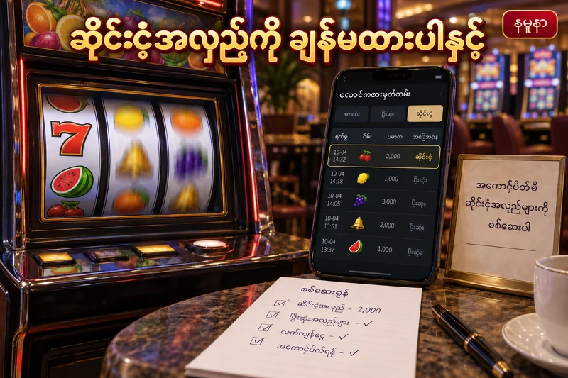 Slot လှည့်တစ်ခုဆိုင်းငံ့နေကြောင်း ပြသသည့် သင်ကြားရေးနမူနာမှတ်တမ်း